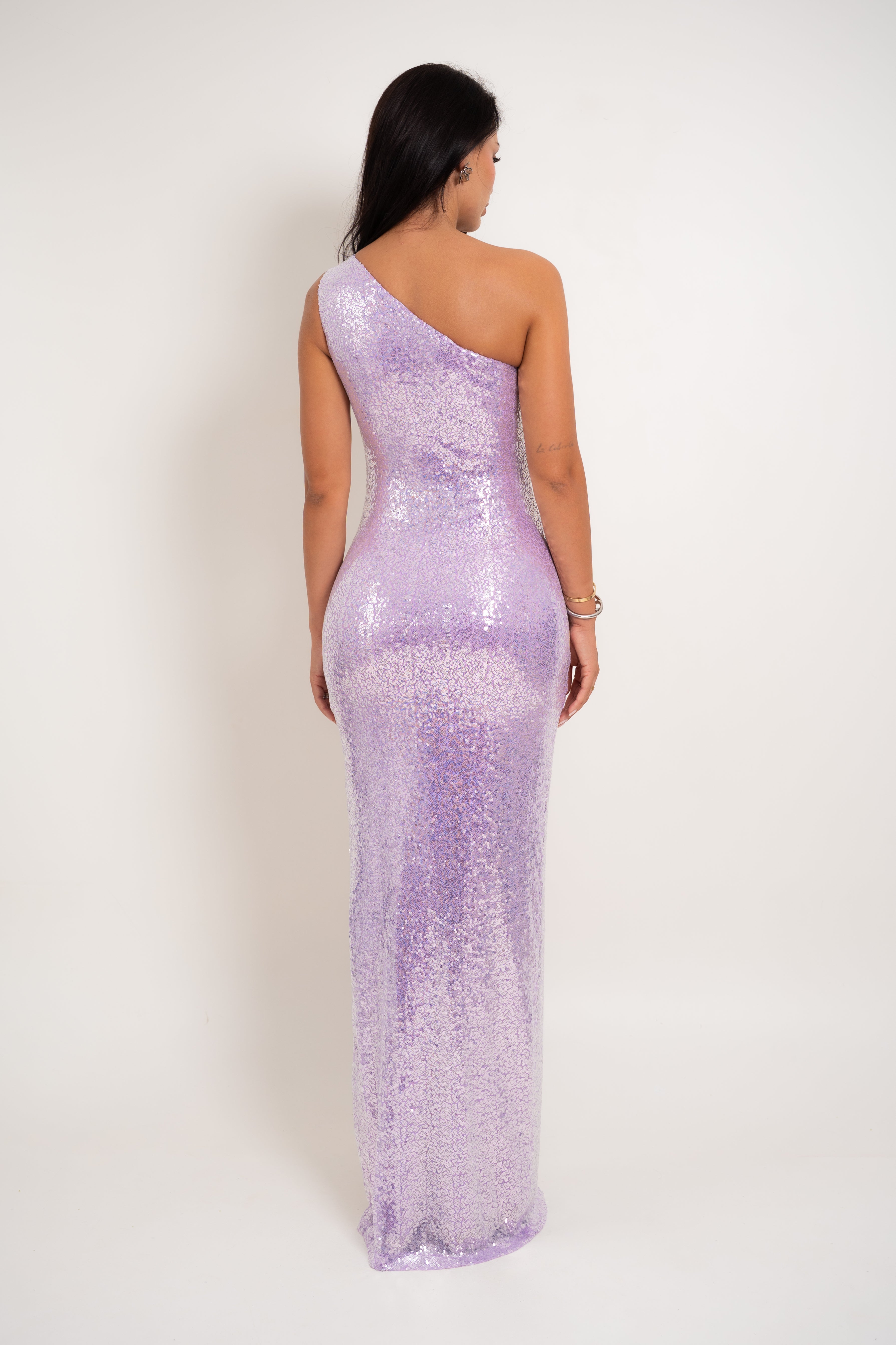Jennie Sequin Lavender Dress