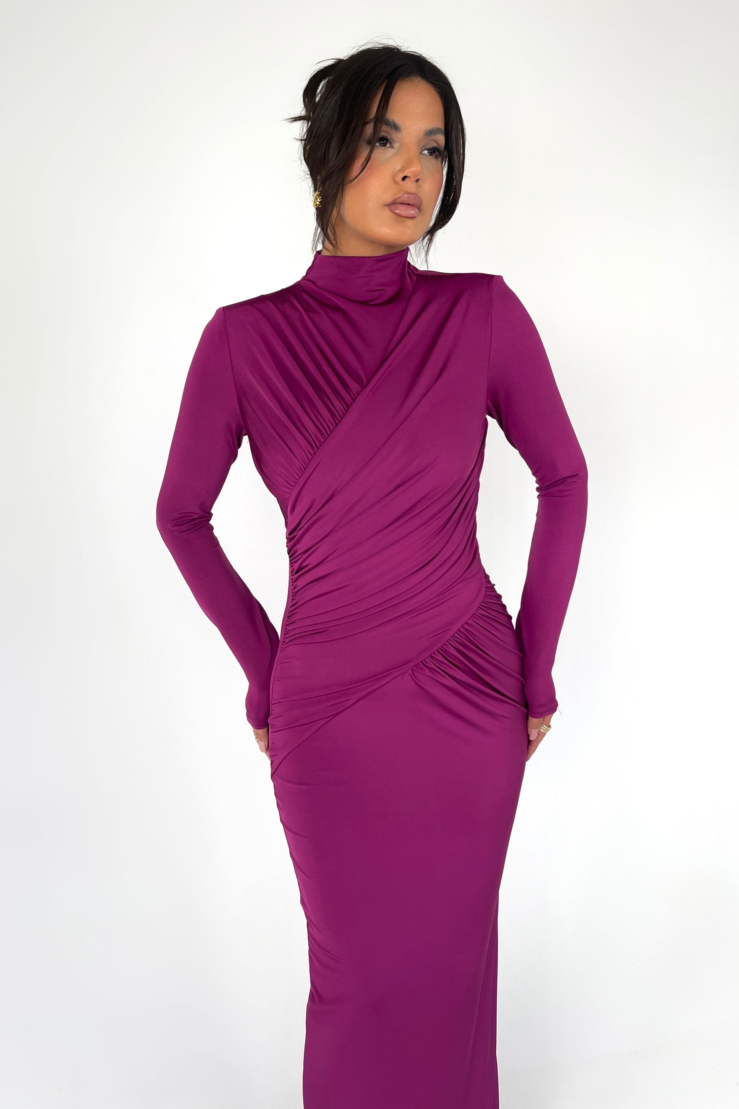 Leta Magenta Dress