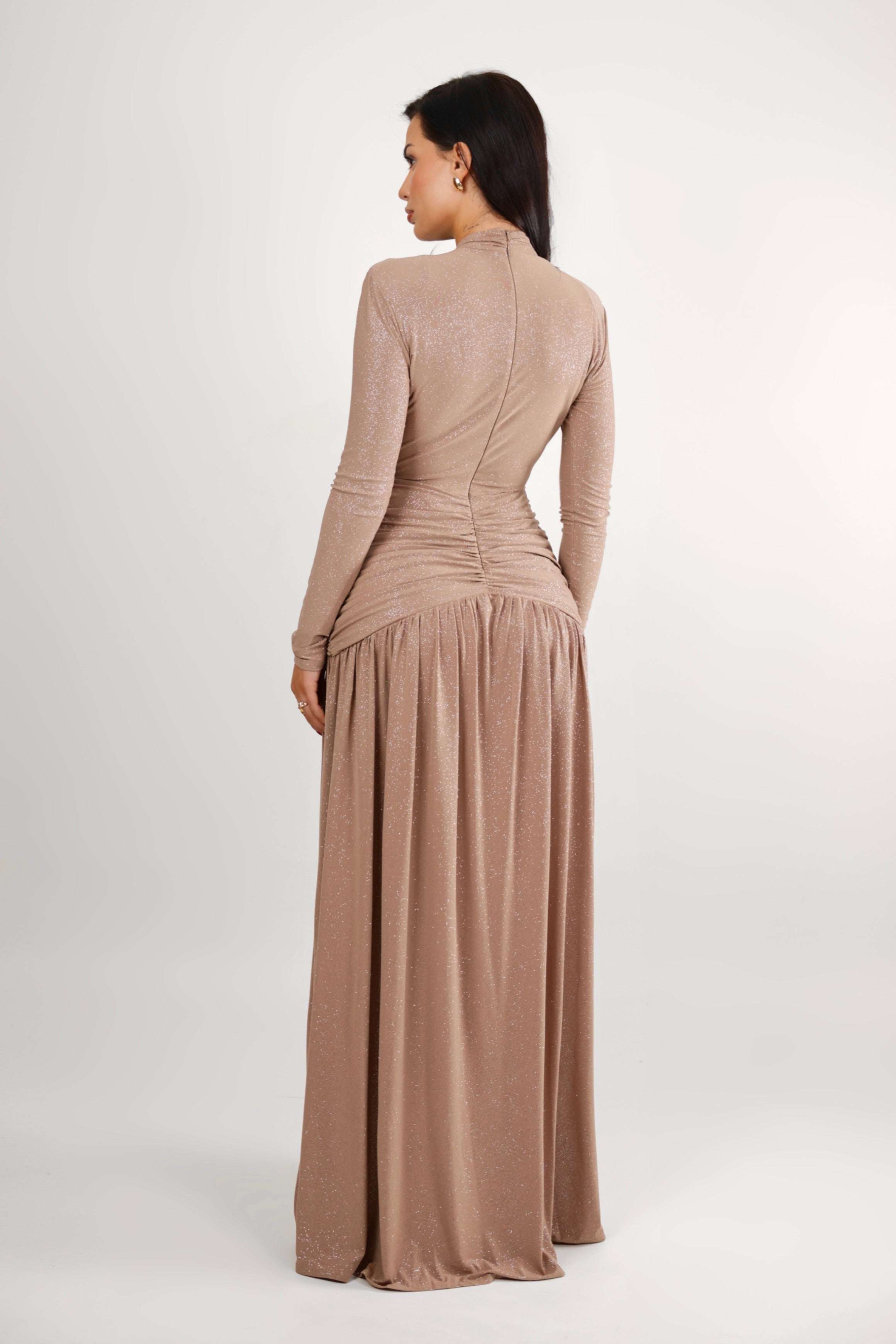 Lola Mocha Glitter Dress