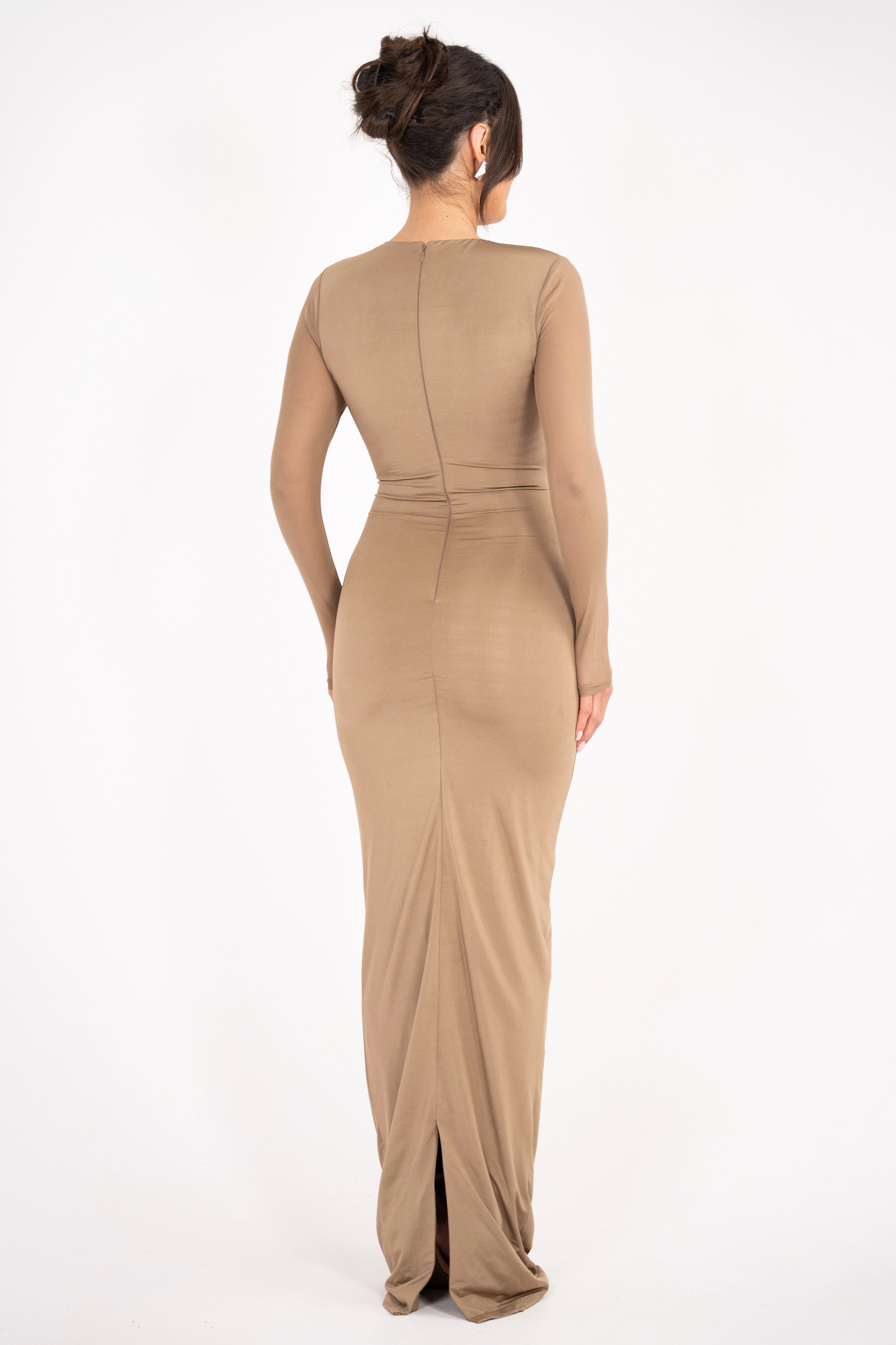 Lusianna dress styled for versatility with a chic chest opening