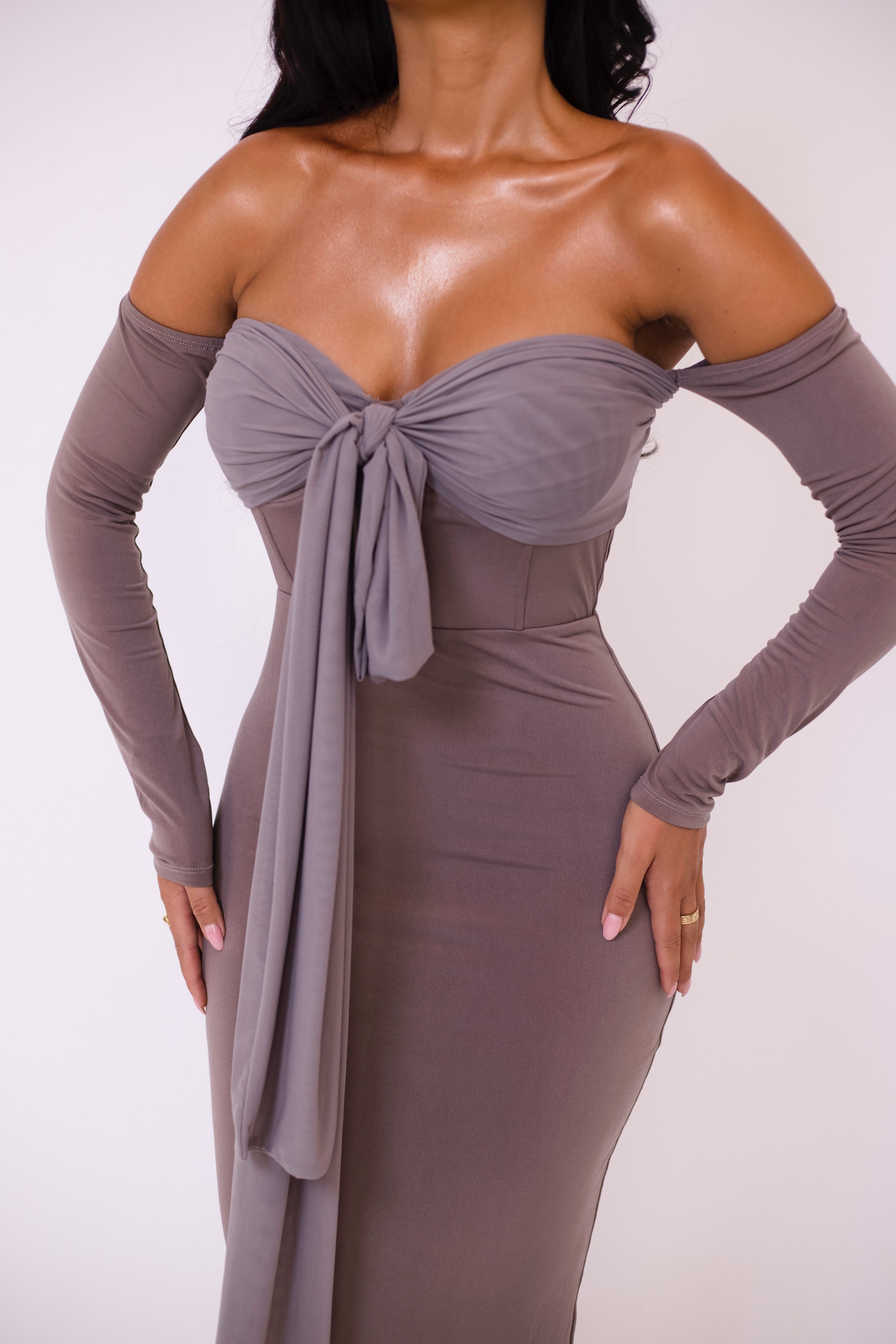 Nellie Taupe Dress