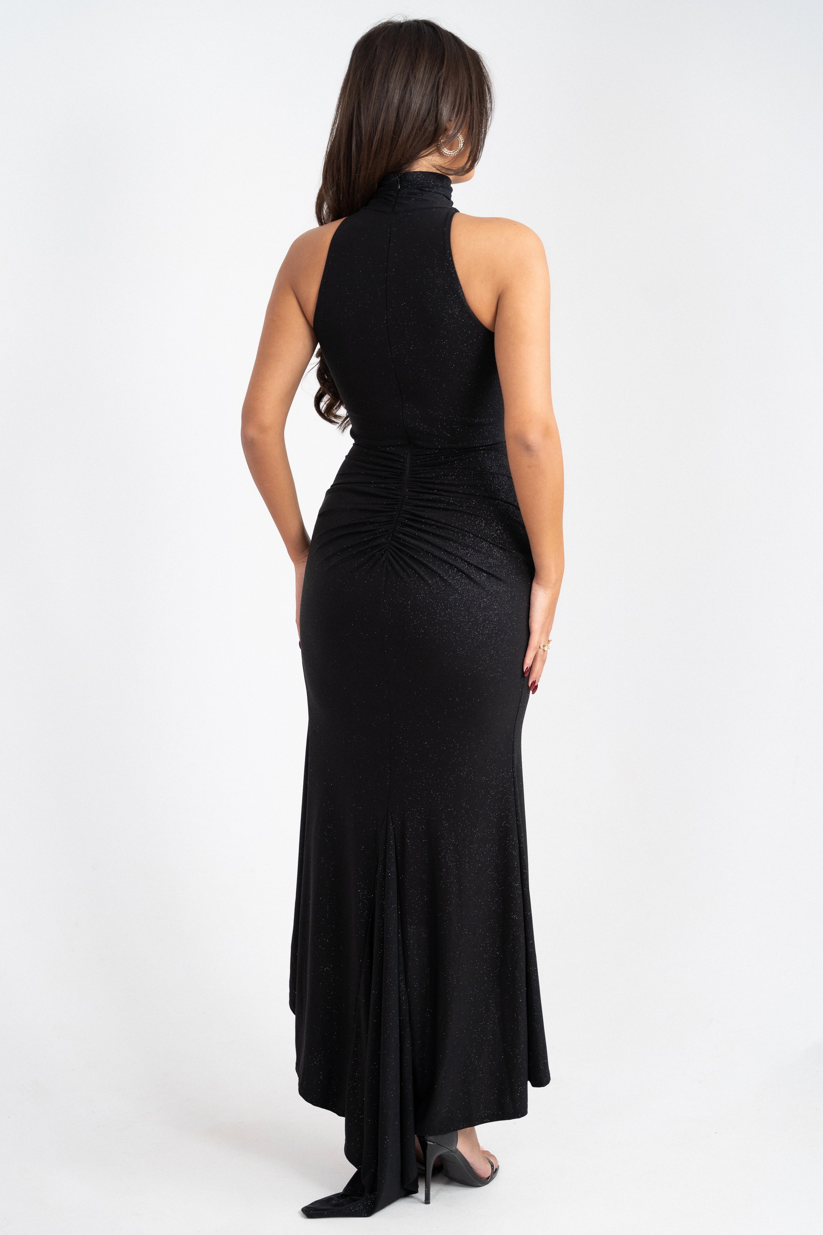 Neresa Black Glitter Dress