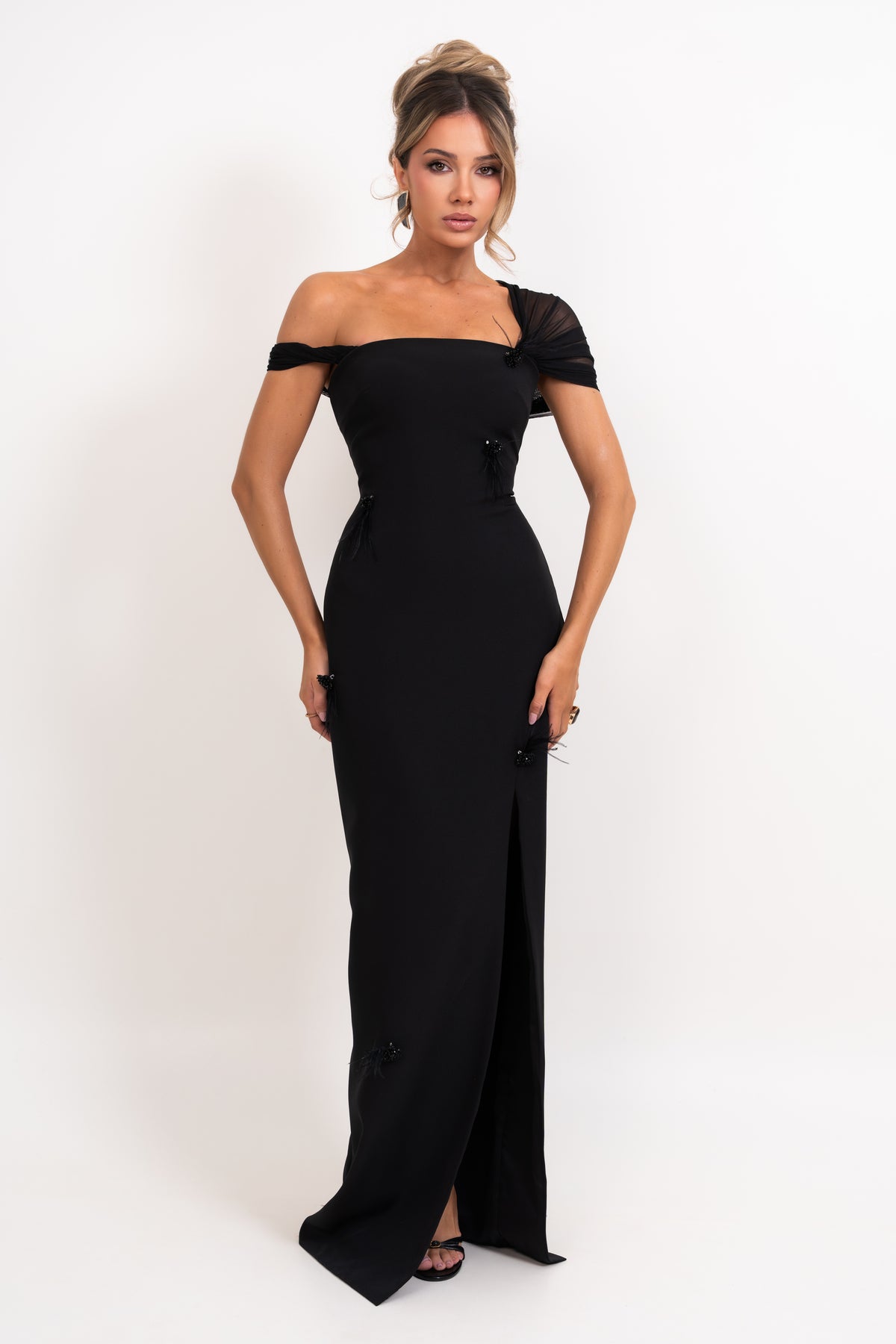 Orlena Black Dress
