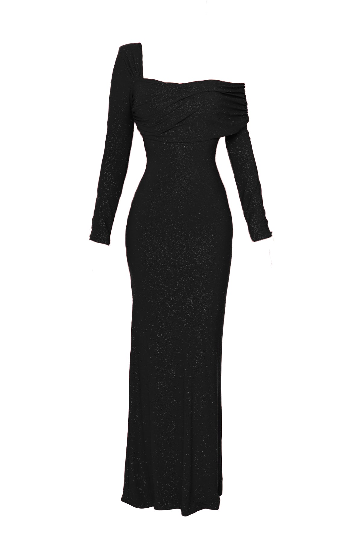 Rita Black Glitter Dress