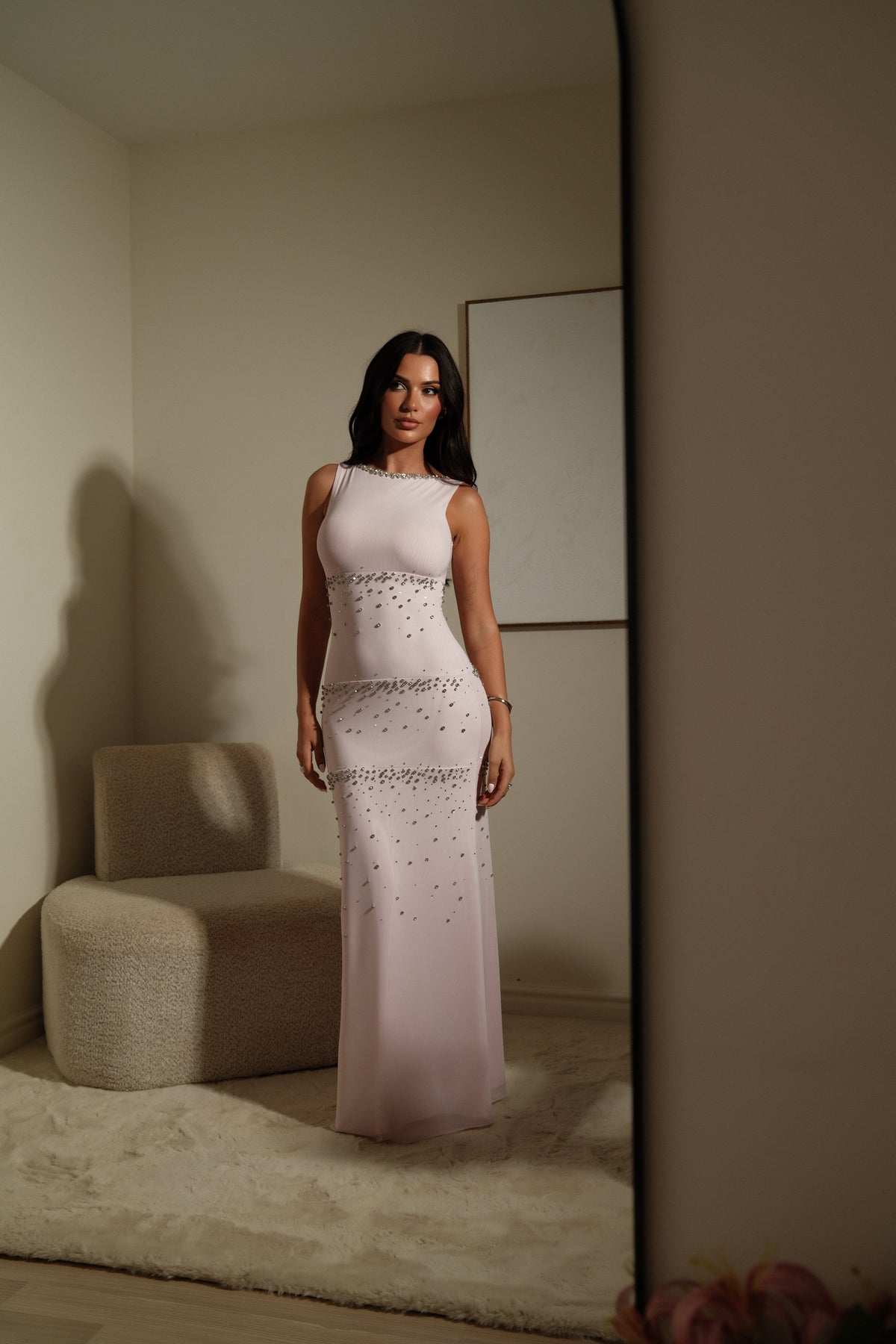 Senara Bloom Pink Dress