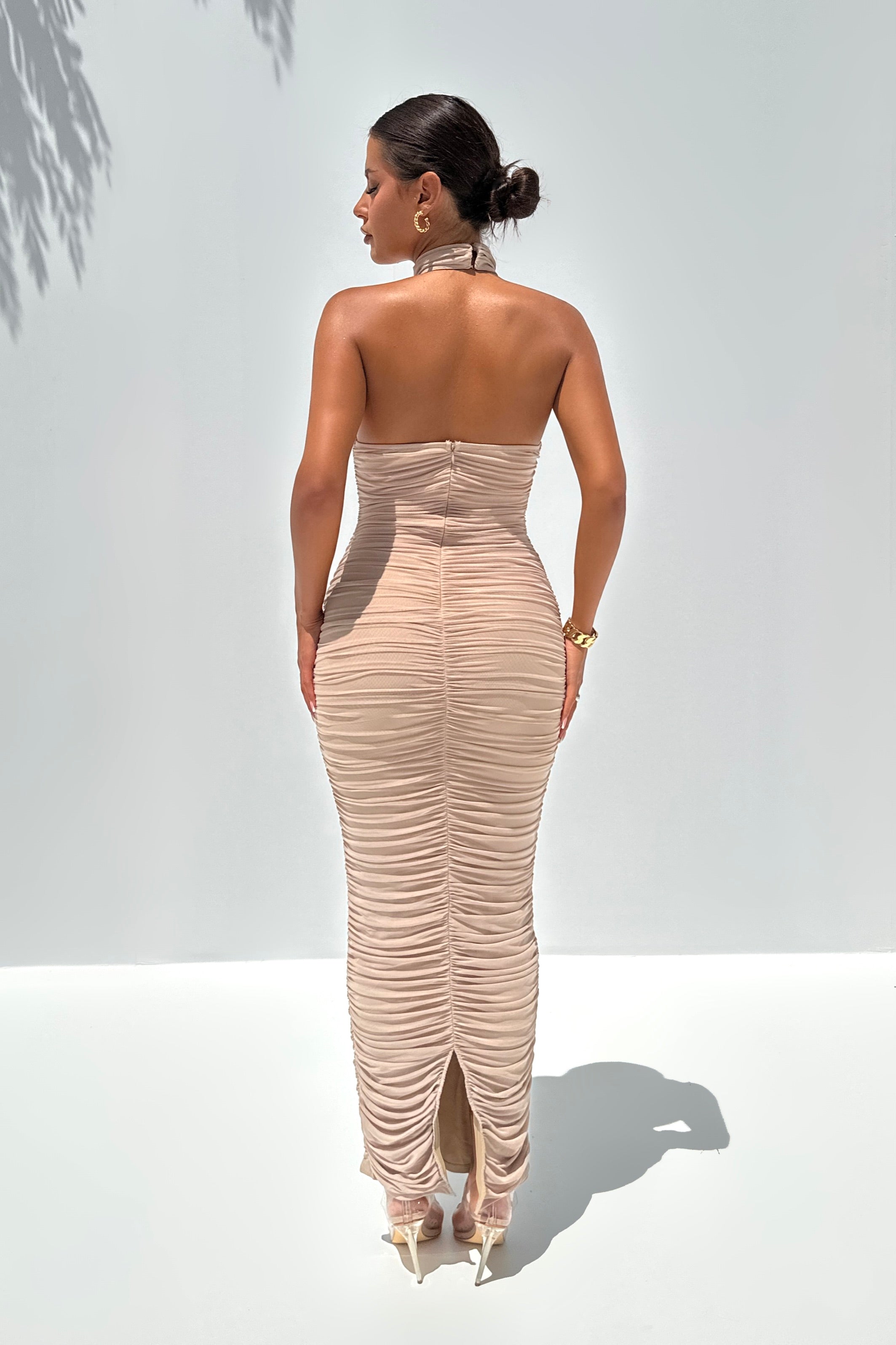 Silia Taupe Dress