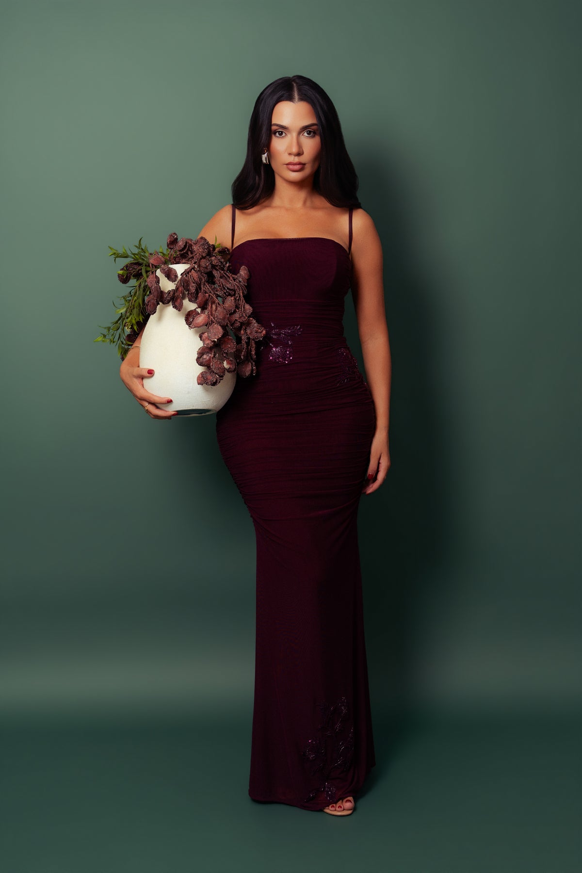 Uliana Berry Dress