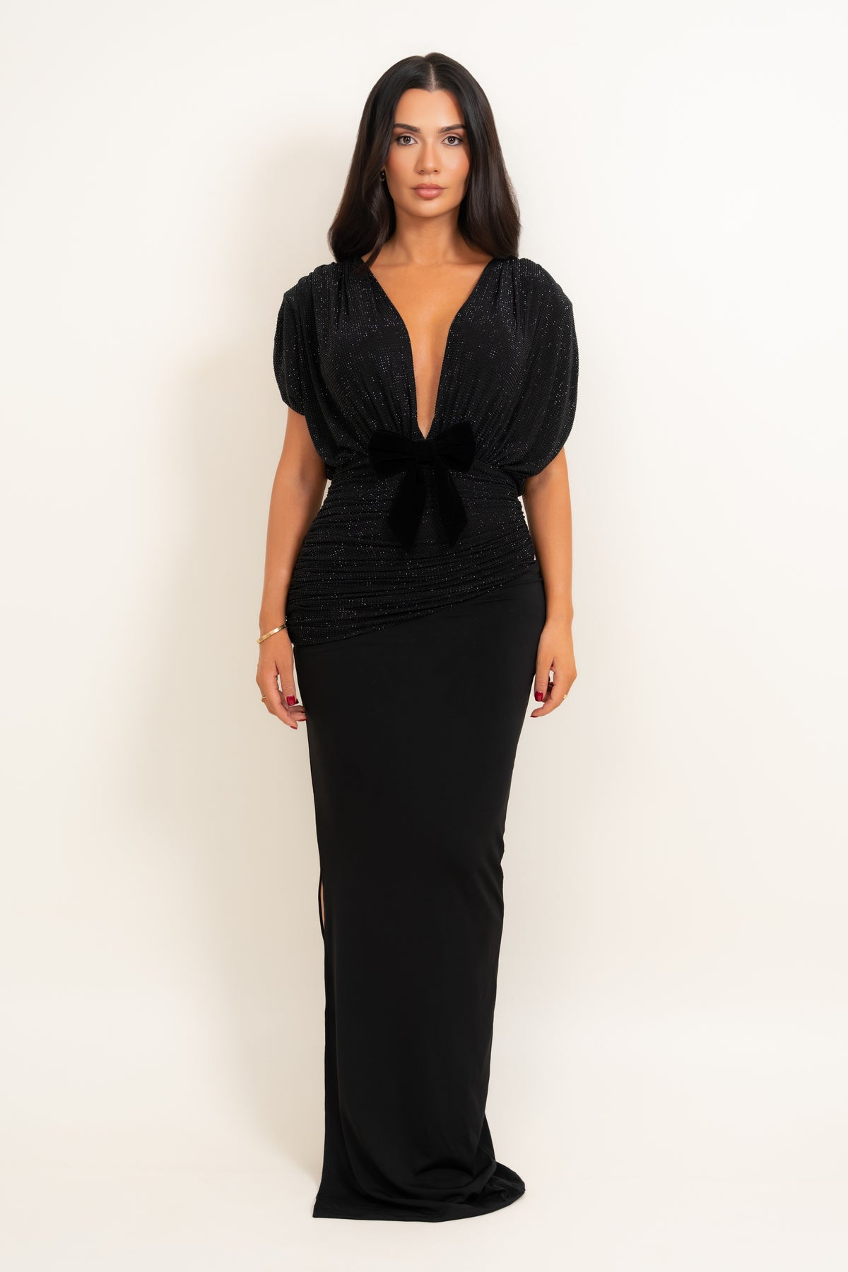 Viana Black Dress