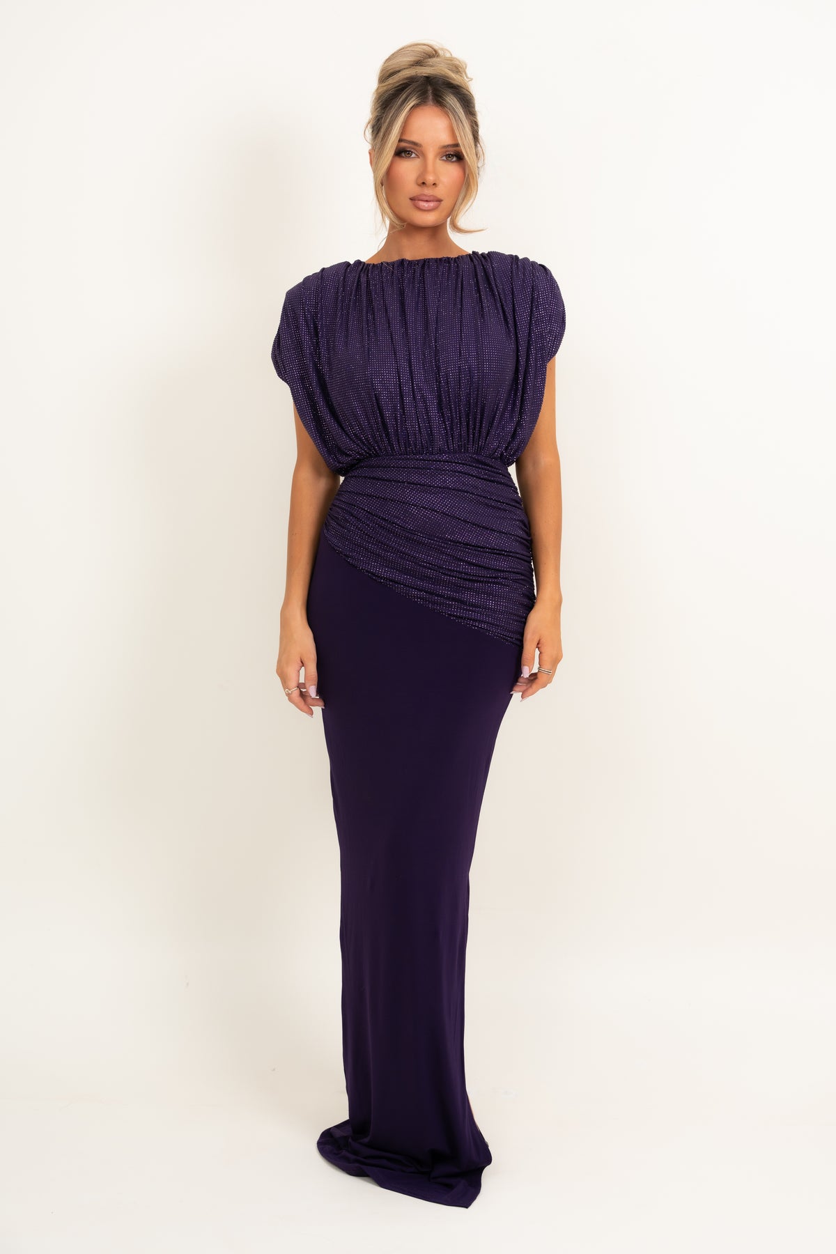 Viana Plum Dress