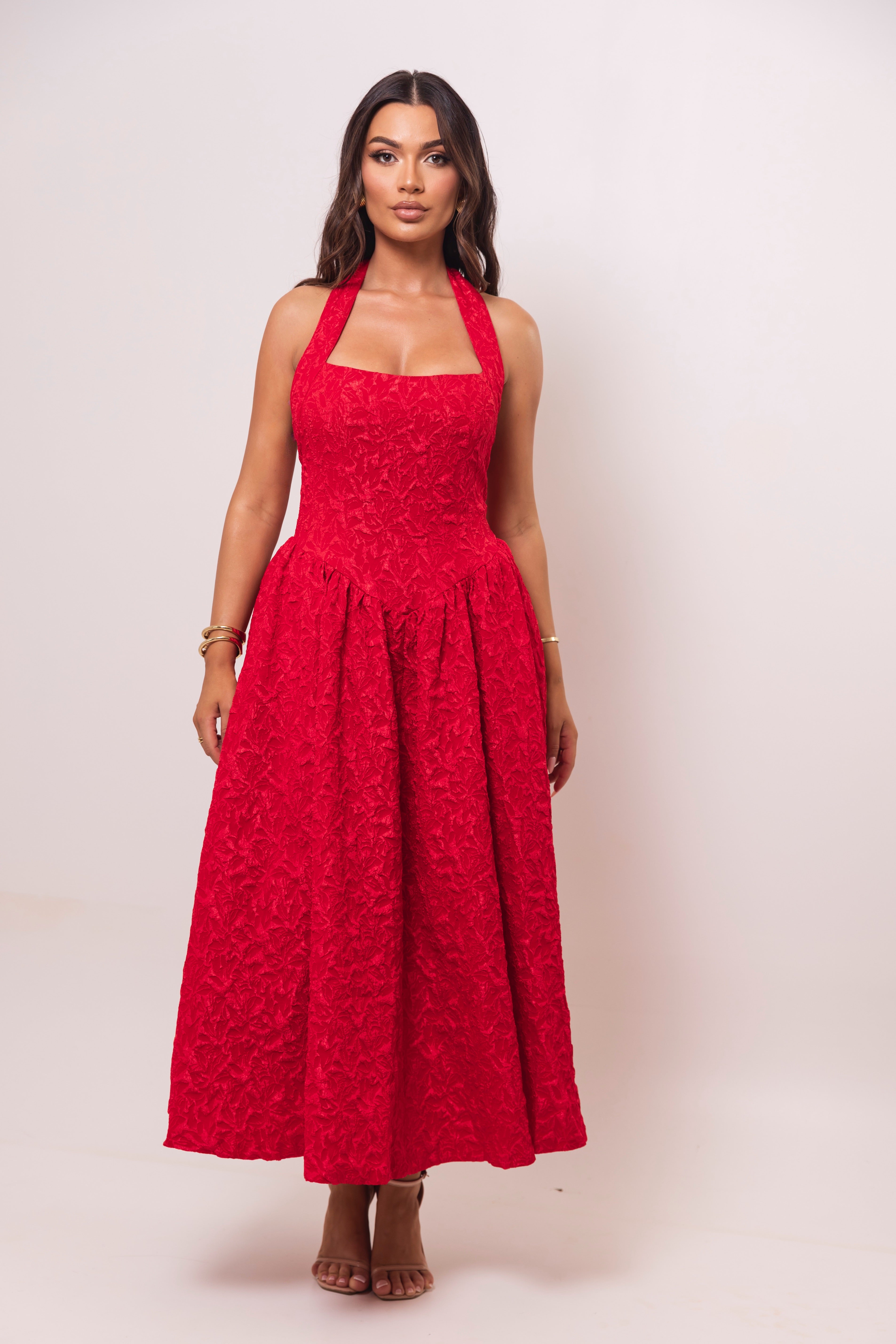 Evalina Red Dress
