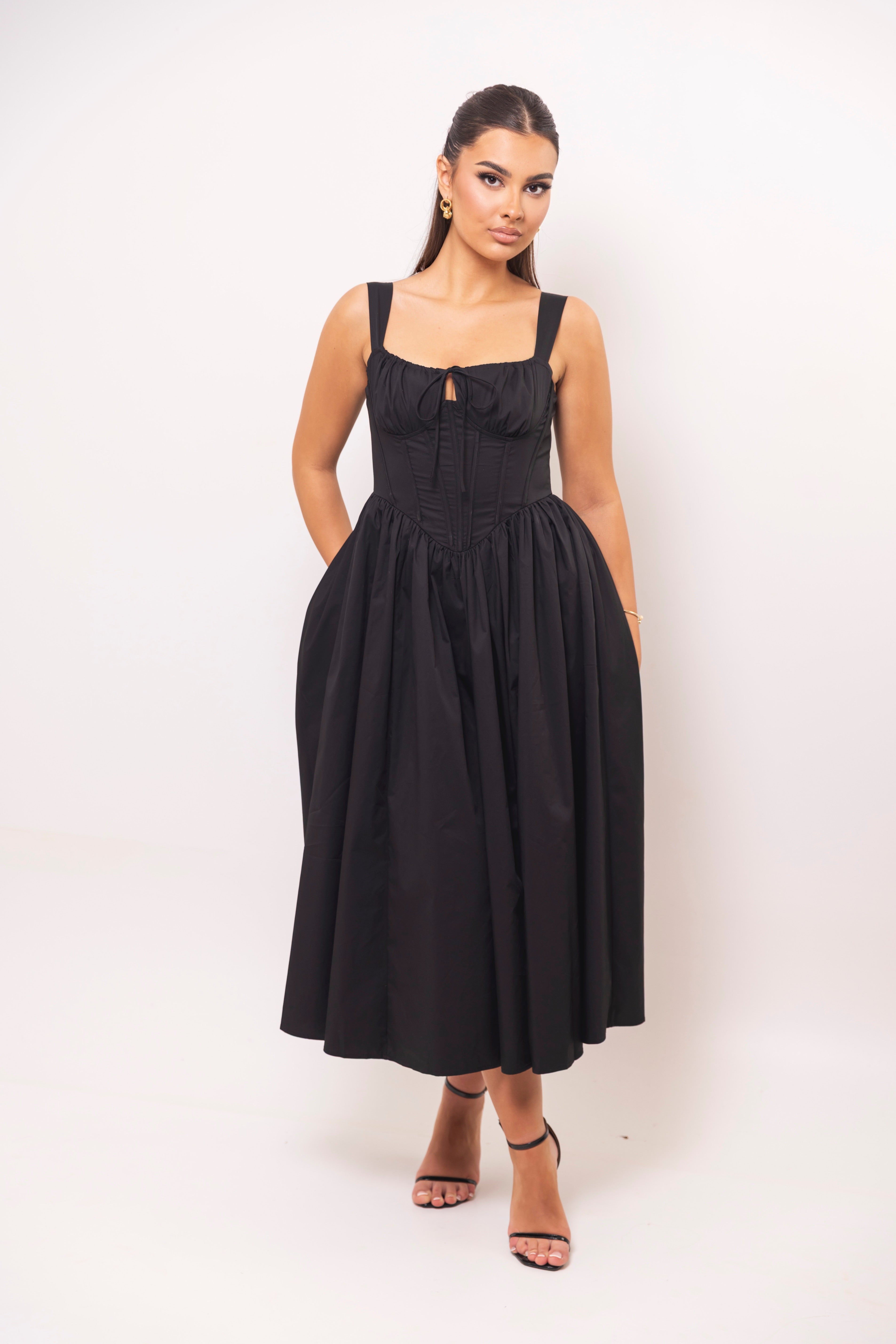 Oriella Black Dress