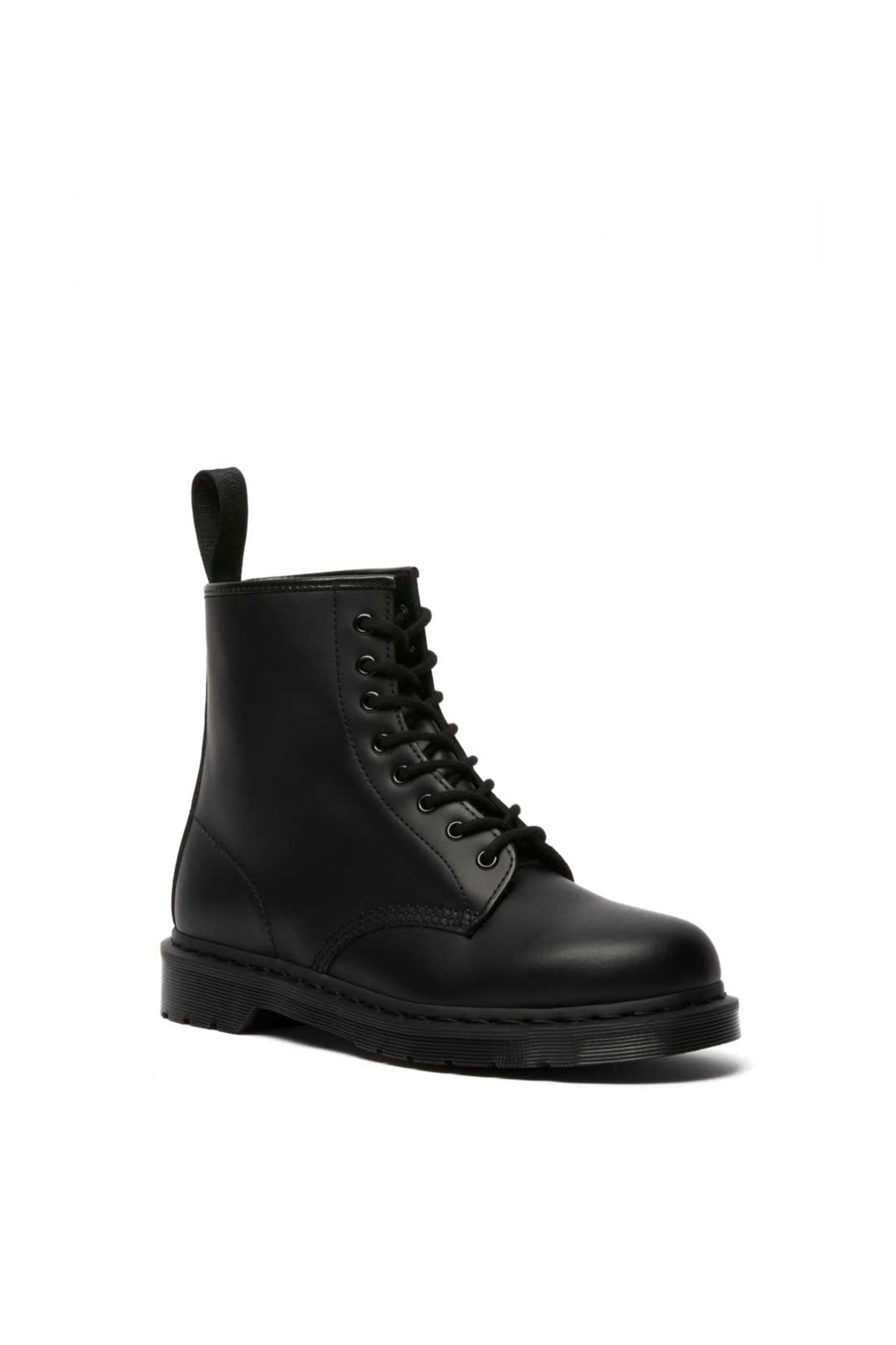 1460 Mono 8 Eye Boot Black Smooth