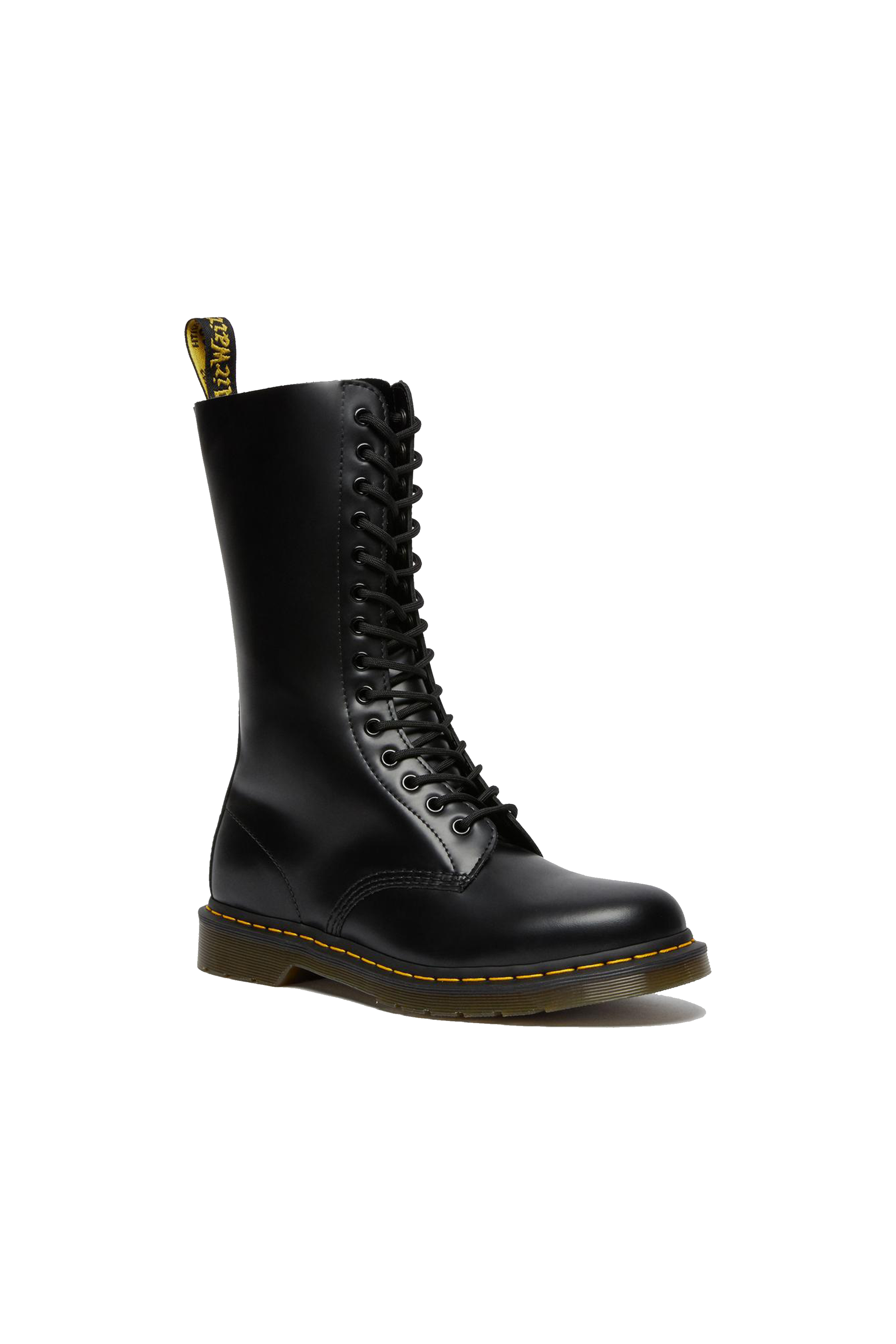 14 Eye Boot Black Smooth