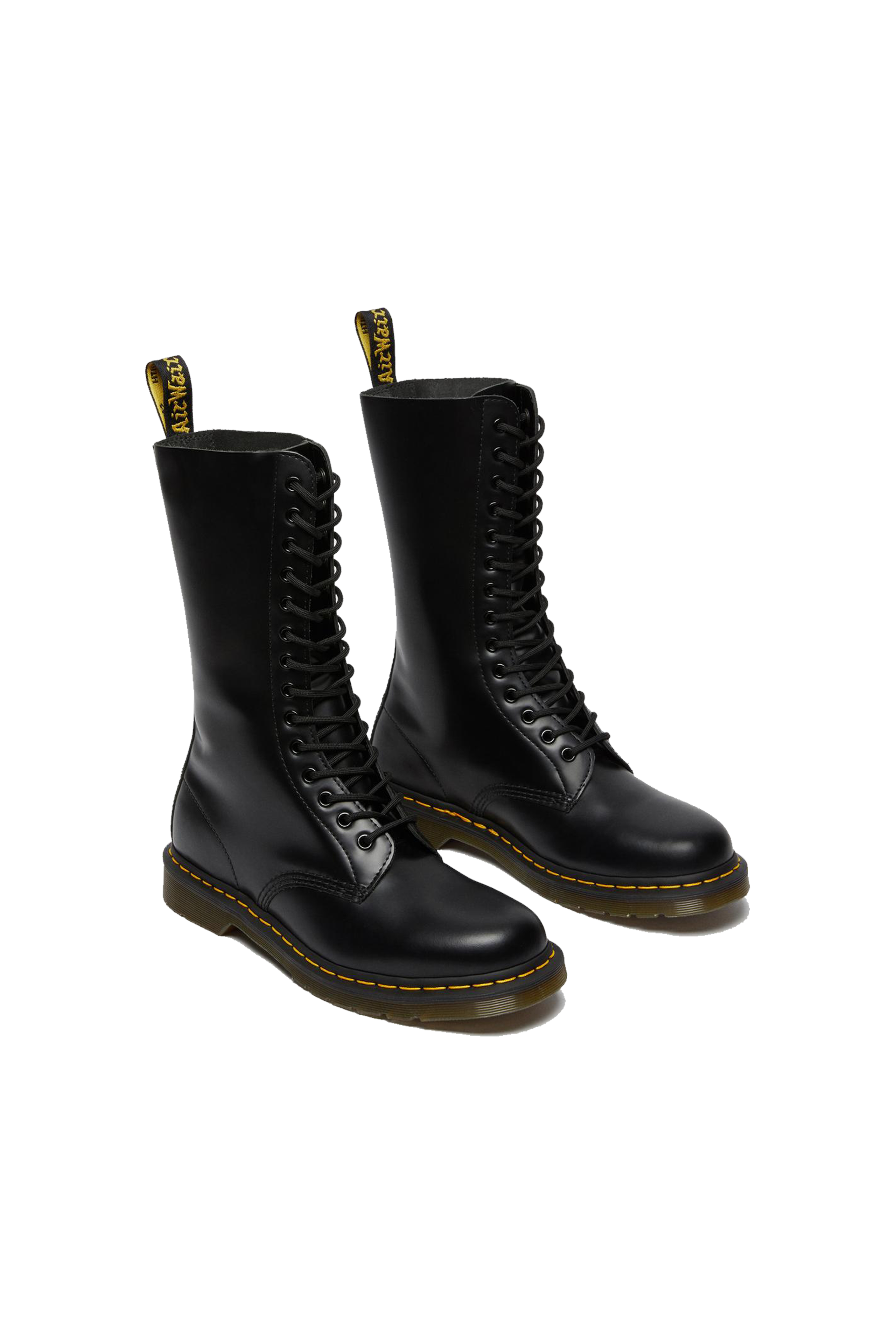 14 Eye Boot Black Smooth