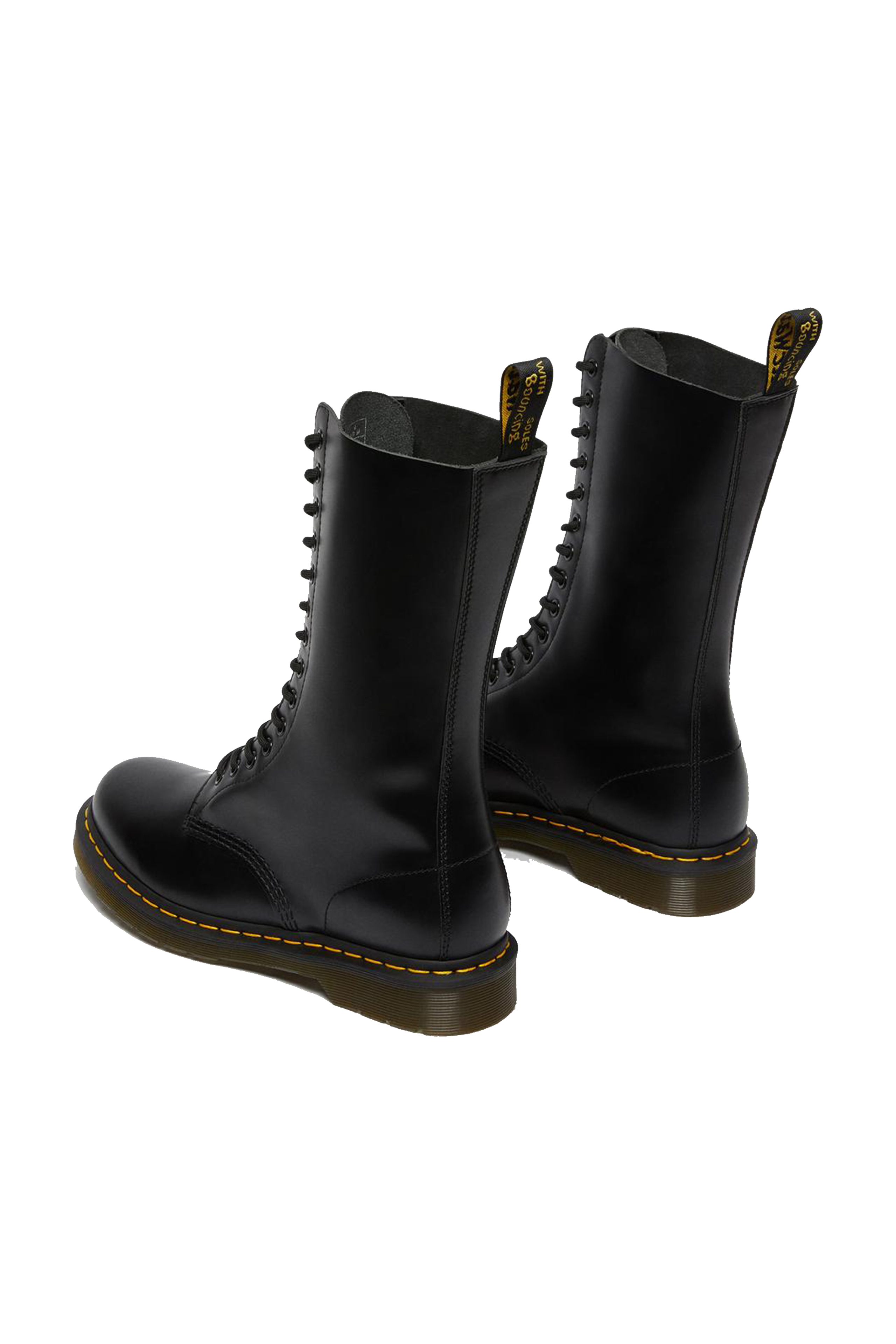 14 Eye Boot Black Smooth