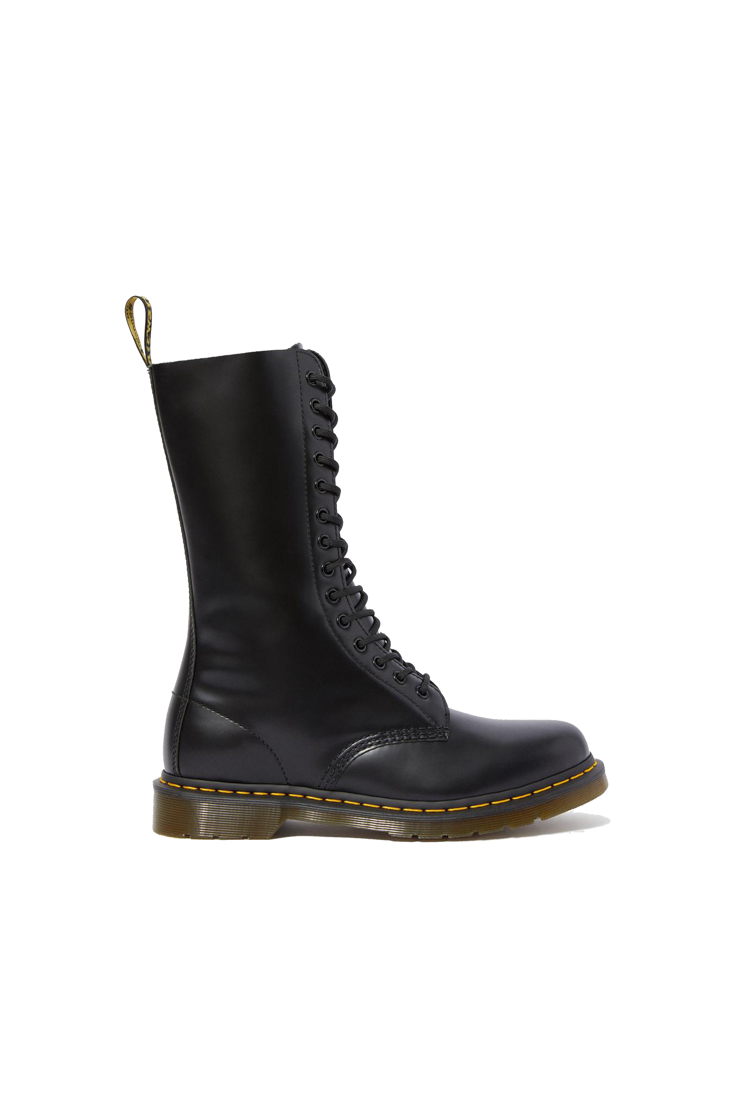 14 Eye Boot Black Smooth